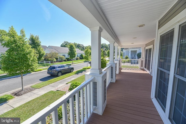 view of deck