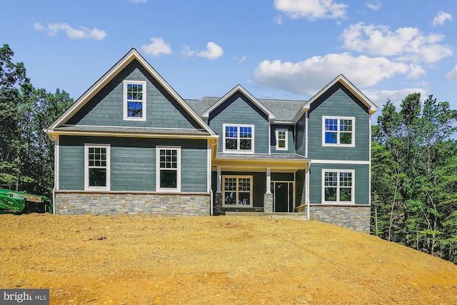 craftsman house featuring covered porch