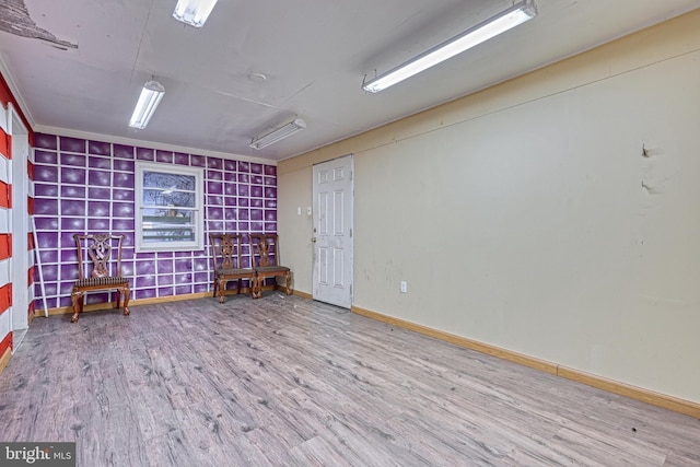 interior space featuring hardwood / wood-style flooring