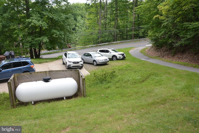 view of parking / parking lot