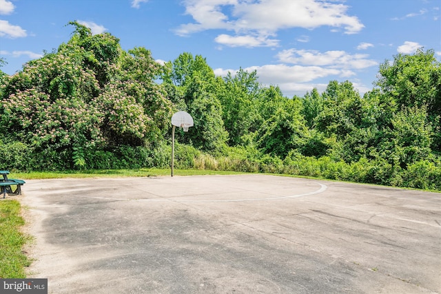 view of basketball court