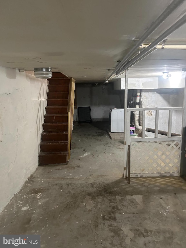 view of basement