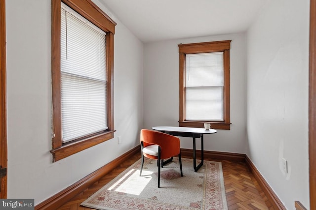 75 Church St, Beverly, NJ 08010 - home office with parquet flooring