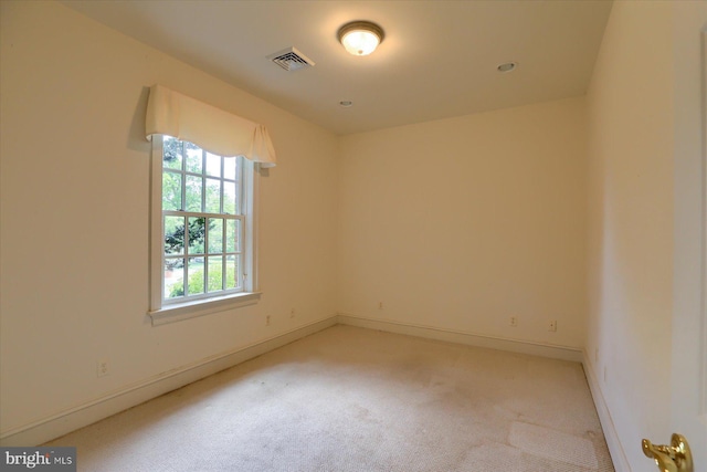 view of carpeted empty room