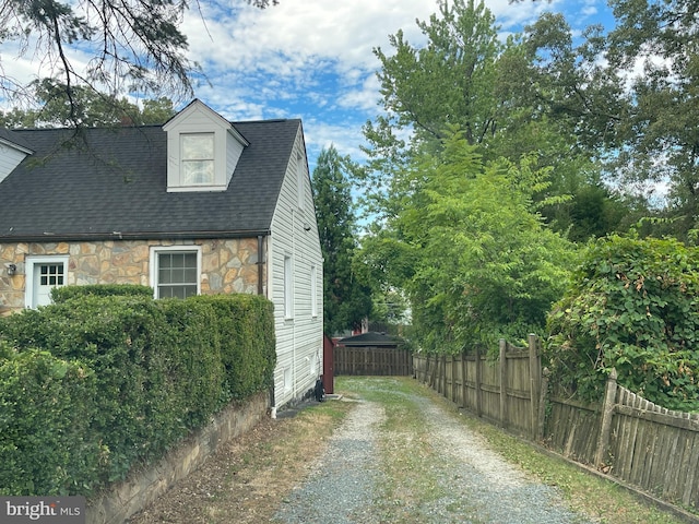 view of property exterior