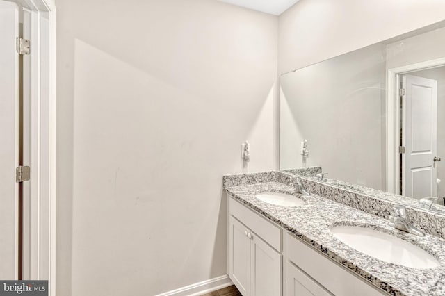 bathroom with vanity