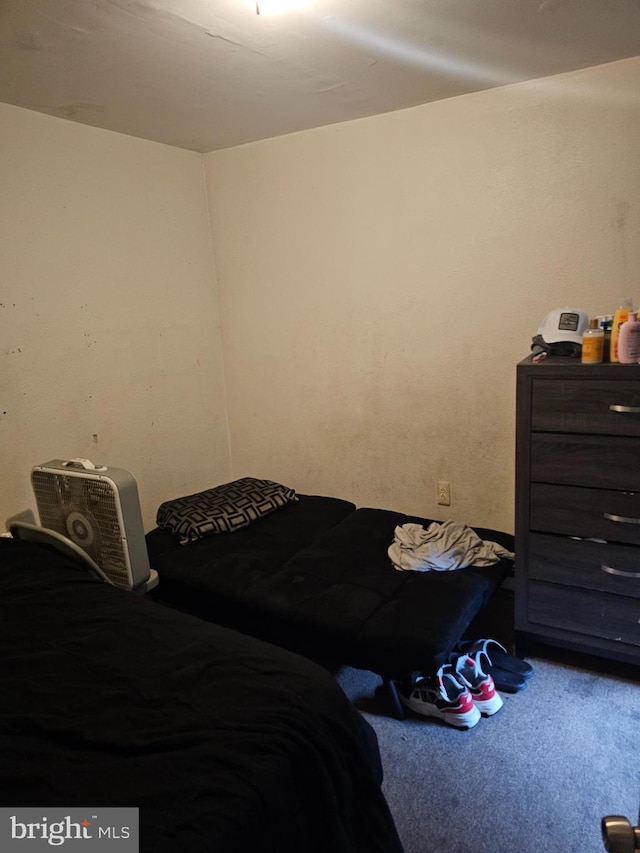 bedroom with carpet