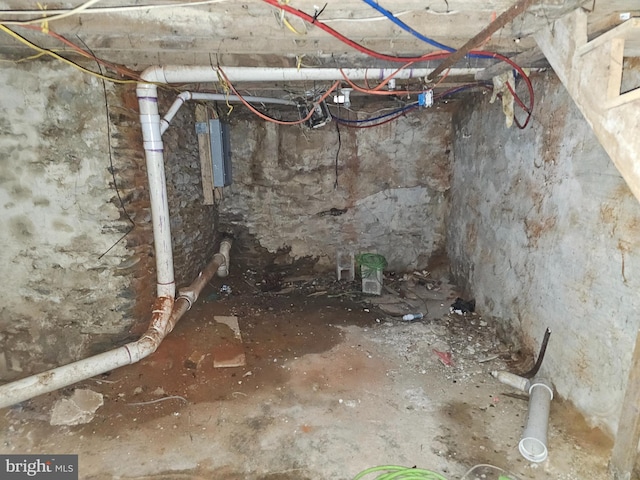 view of basement