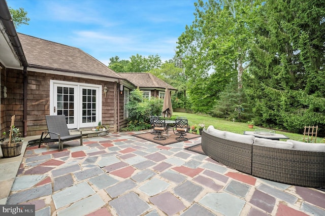 view of patio / terrace with an outdoor hangout area