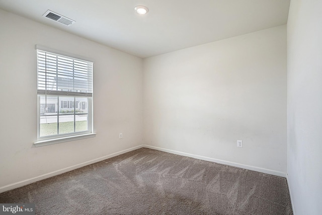 unfurnished room with carpet floors and a wealth of natural light