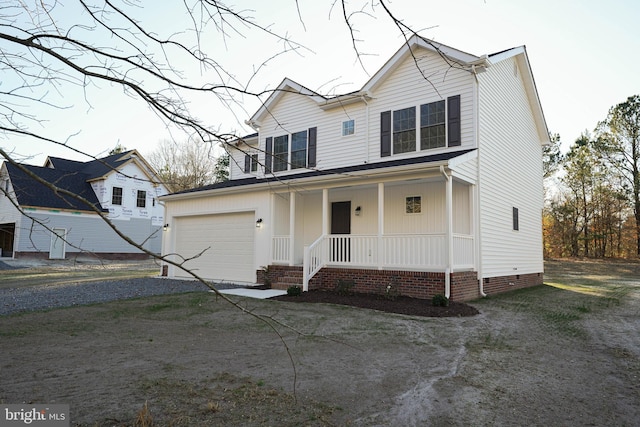 view of front facade with covered porch