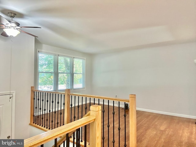 hall featuring hardwood / wood-style flooring