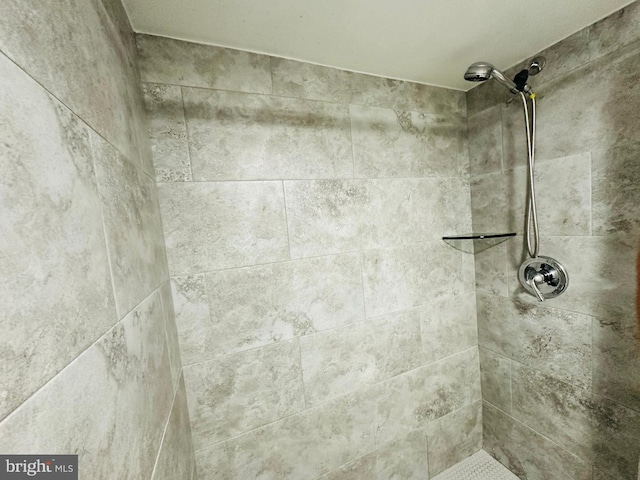 details with tiled shower