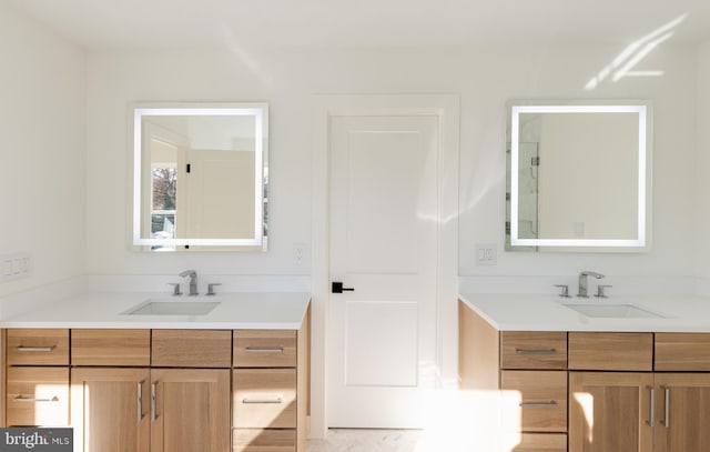 bathroom with vanity