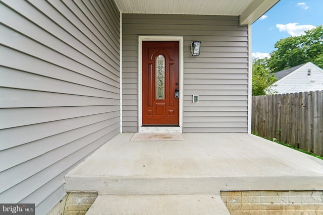 view of property entrance