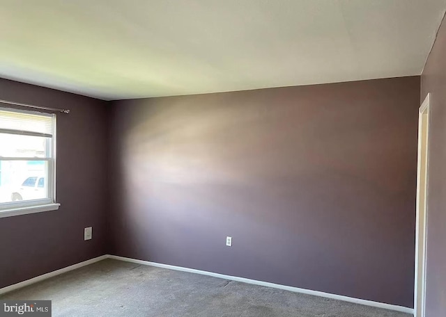 empty room featuring carpet flooring