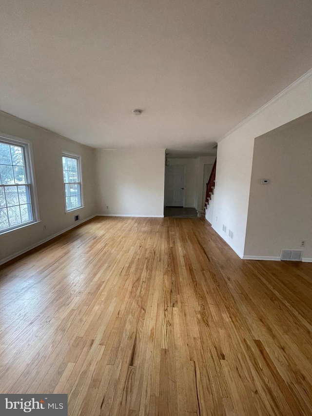 interior space with light wood-type flooring