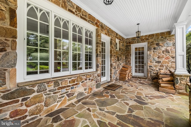 view of patio / terrace with a porch