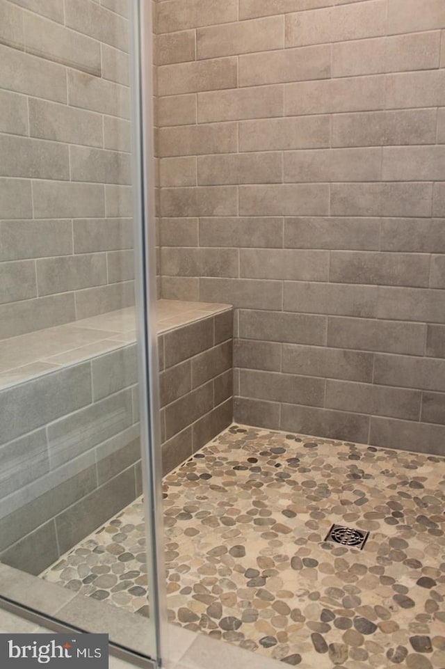 bathroom with walk in shower