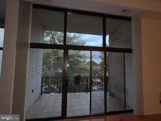 view of doorway to outside