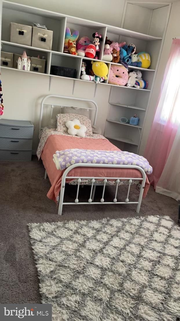 bedroom with carpet floors