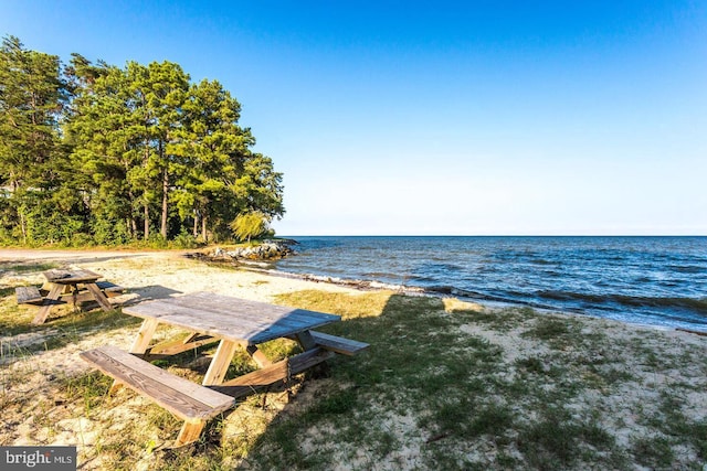 water view featuring a view of the beach