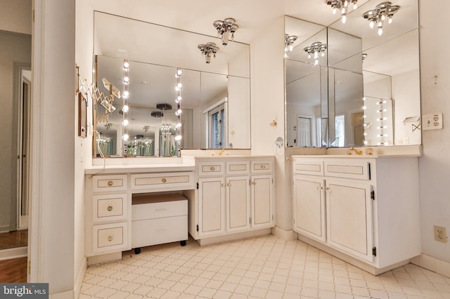 bathroom featuring vanity