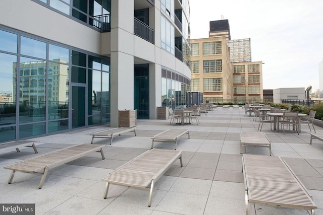 surrounding community featuring a patio area