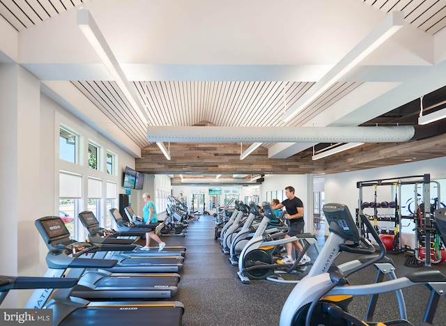 view of exercise room