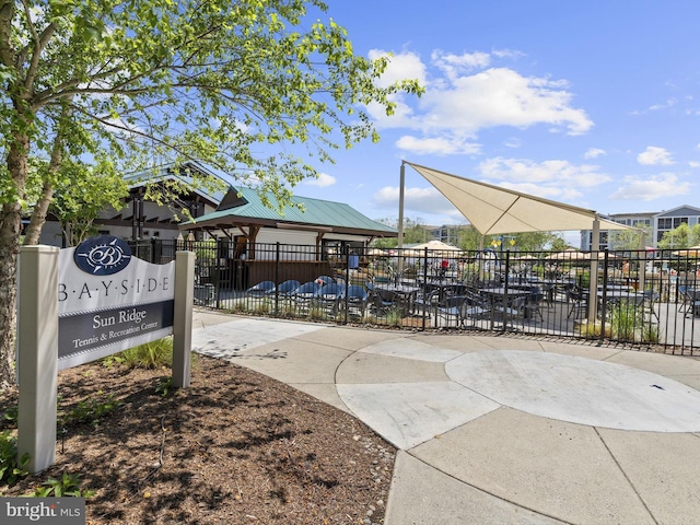 view of property's community featuring a gazebo