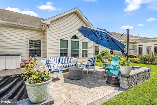 view of patio / terrace with outdoor lounge area