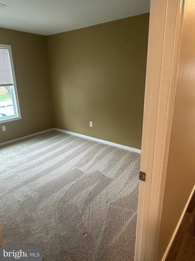 view of carpeted empty room