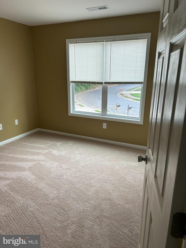 view of carpeted empty room