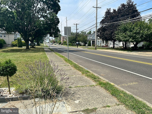 view of road