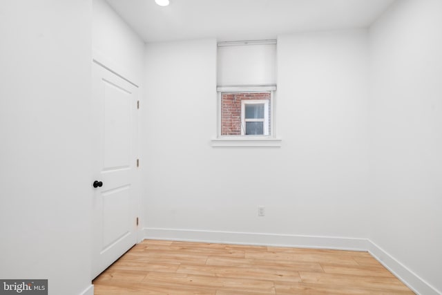 empty room featuring light hardwood / wood-style flooring