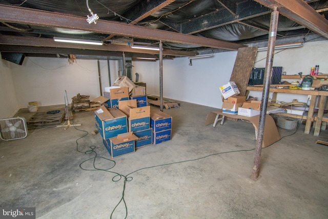 view of basement