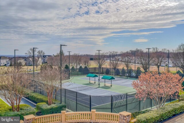 view of sport court