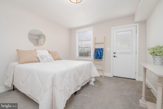 bedroom featuring carpet flooring