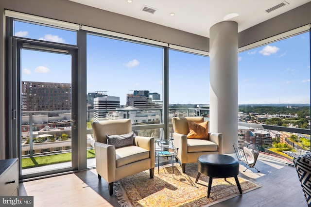 sunroom featuring plenty of natural light