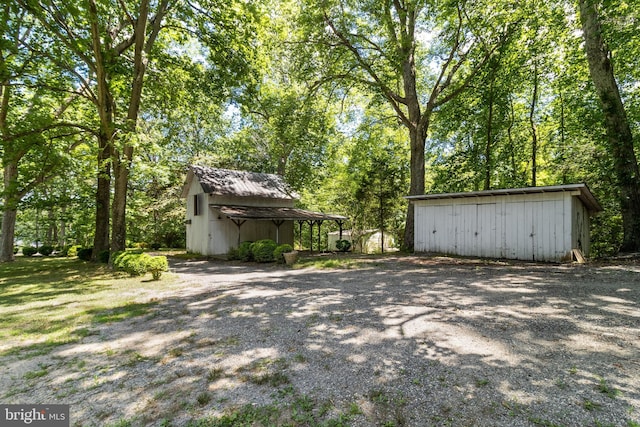 view of outbuilding