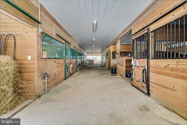 view of horse barn