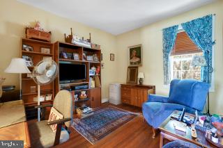 office featuring hardwood / wood-style floors