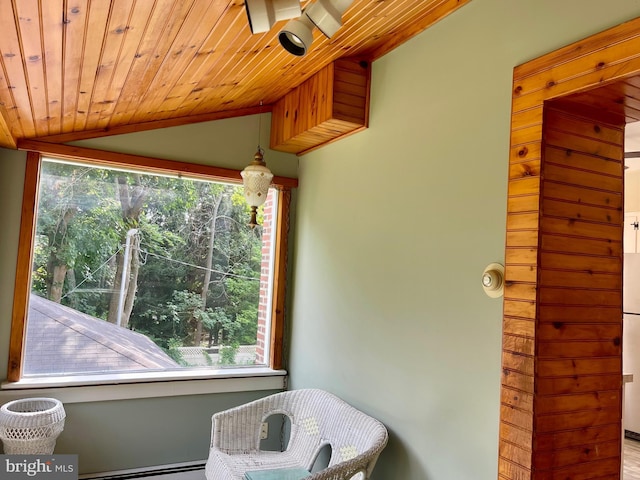 details featuring wooden ceiling