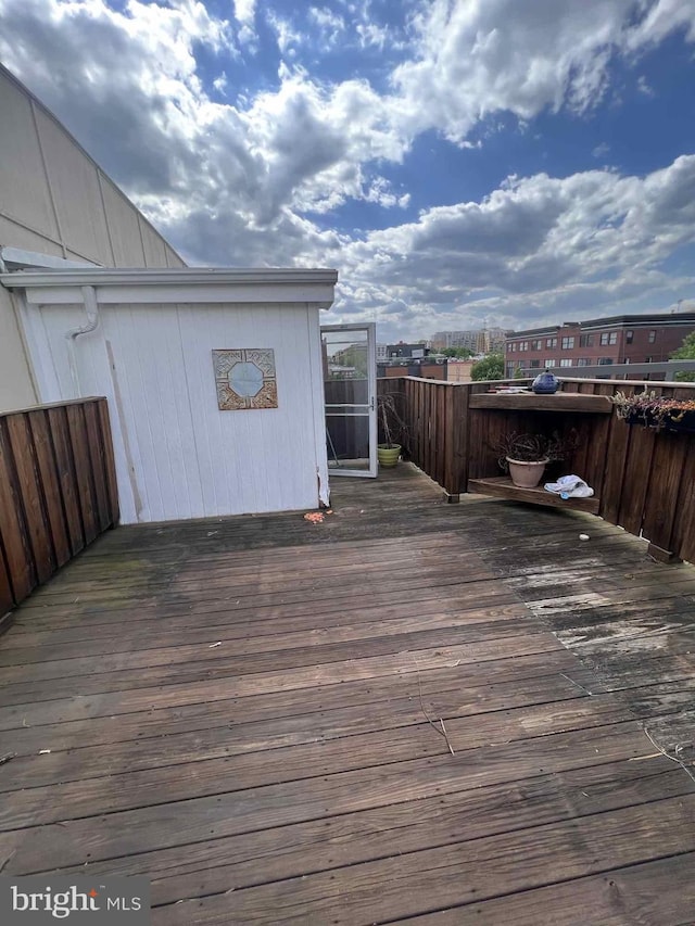 view of wooden terrace