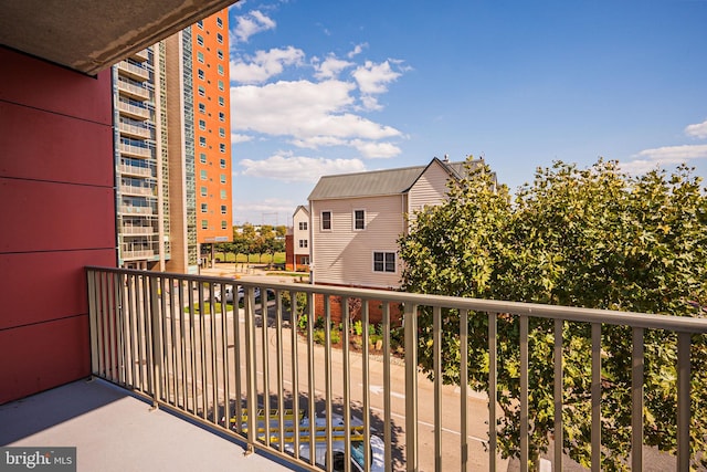 view of balcony