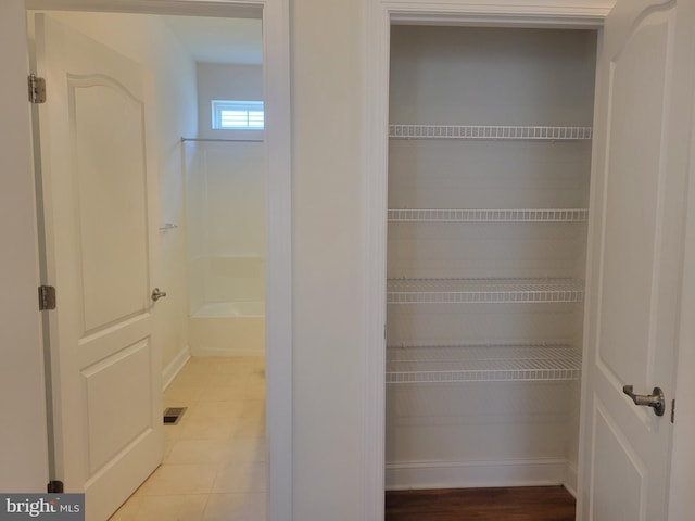 view of closet