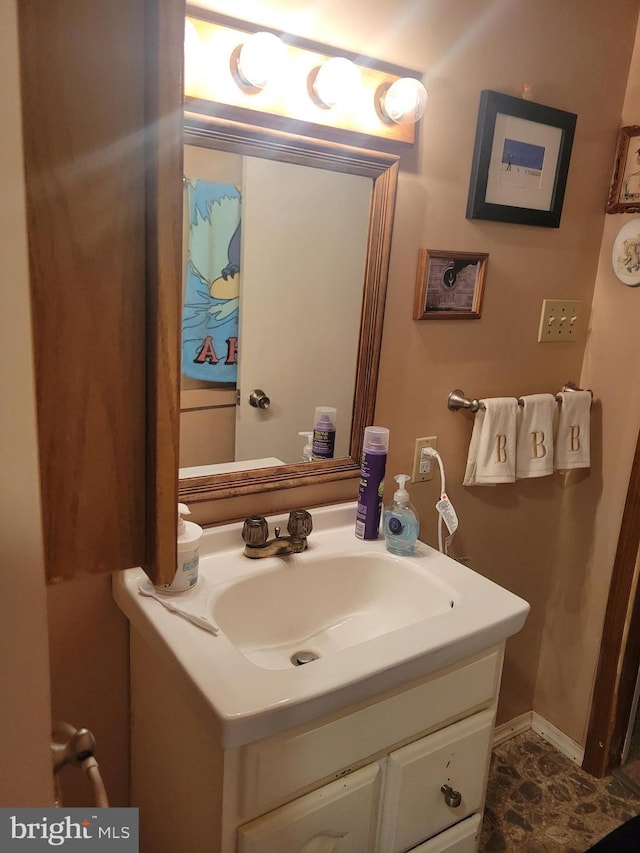 bathroom featuring vanity