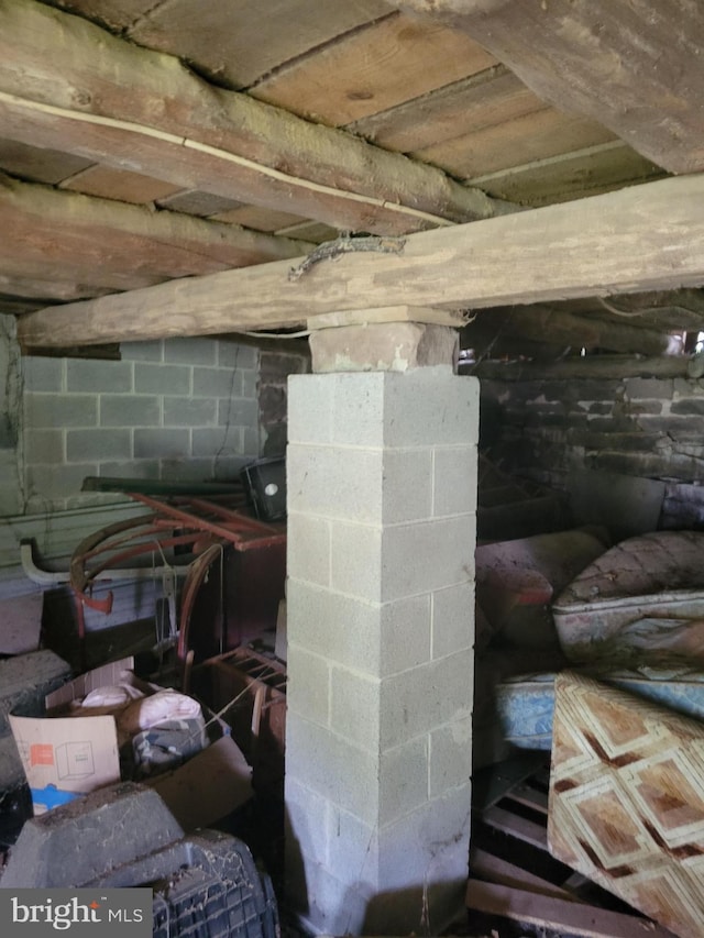 view of basement