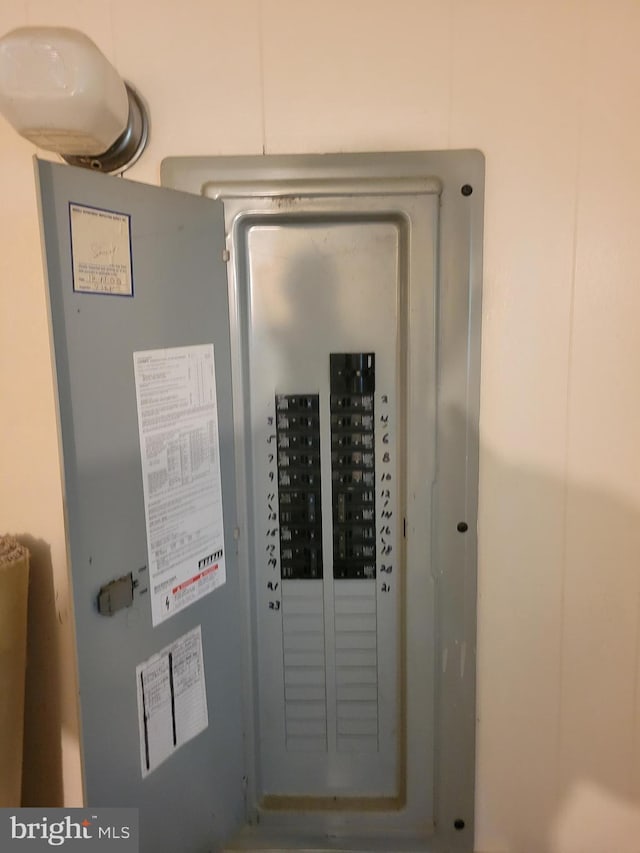 utility room with electric panel