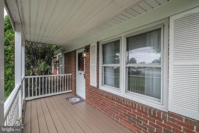 view of deck